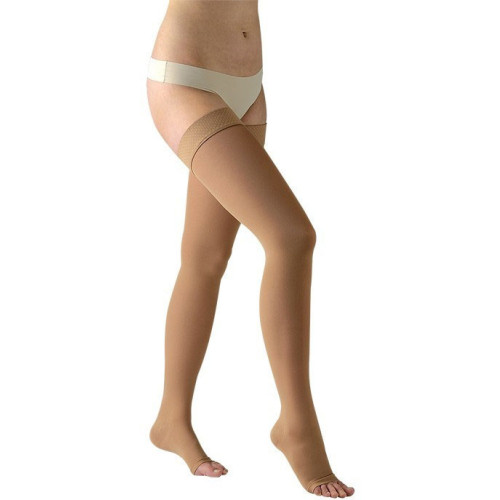 Avicenum PHLEBO 250 punčochy stehenní, lem, otevřená špice