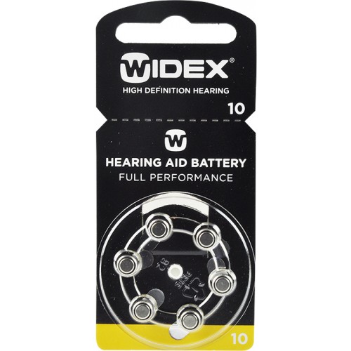 WIDEX 10 baterie do naslouchadel 6 ks