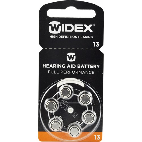 WIDEX 13 baterie do naslouchadel 6 ks