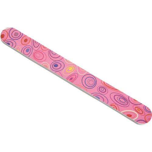 Pilník smirkový 18 cm Růžová kolečka