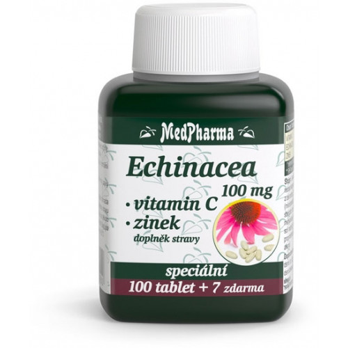 MedPharma Echinacea 100 mg + vitamin C + zinek 107 tbl.