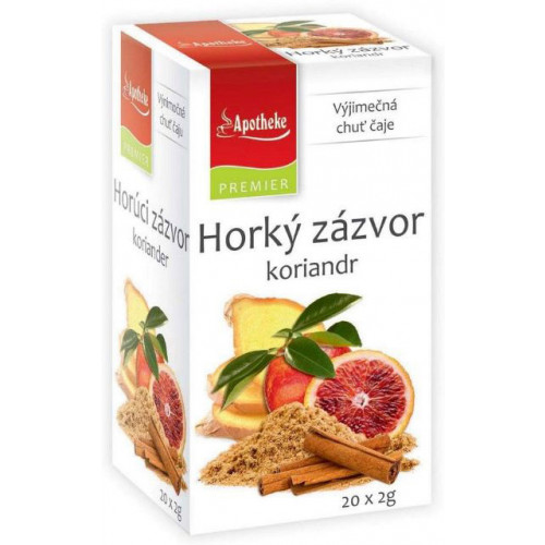 Apotheke Premier Horký zázvor a koriandr 20 sáčků