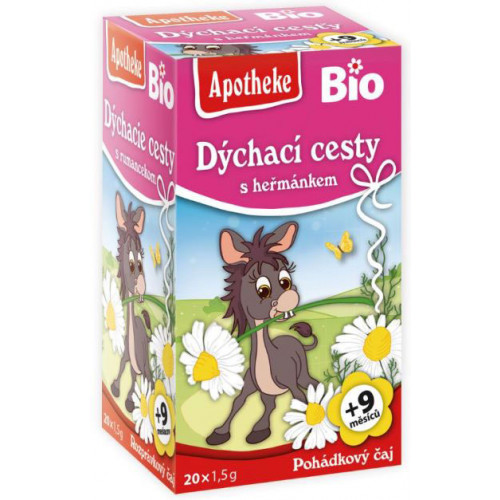 Apotheke Bio dětský Dýchací cesty s heřmánkem 20 sáčků