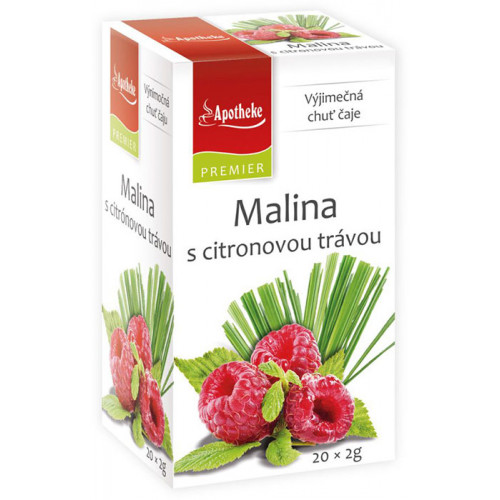Apotheke Premier Malina s citrónovou trávou 20x2g