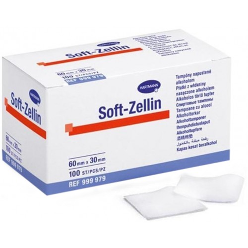 Soft-Zellin tampon k dezinfekci kůže 100 ks