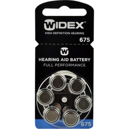 WIDEX 675 baterie do naslouchadel 6 ks