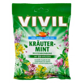 VIVIL bombóny s příchutí bylinek a mentolu 80 g
